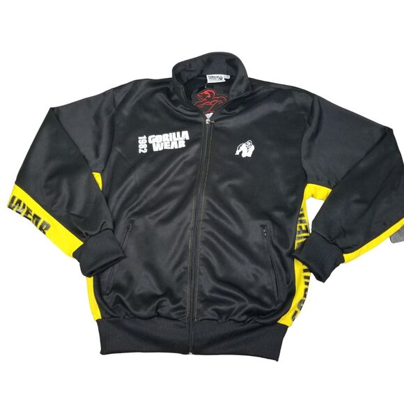 Men's Gorilla Wear Full Zip Track Jacket New Bodybuilding Weight Lifting Size S - Picture 1 of 8
